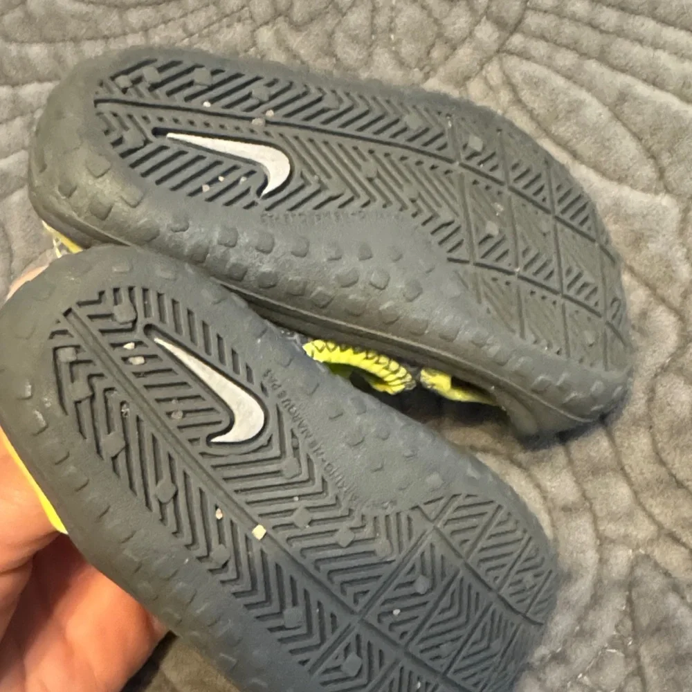 Nike Kids Gray and Yellow Shoes